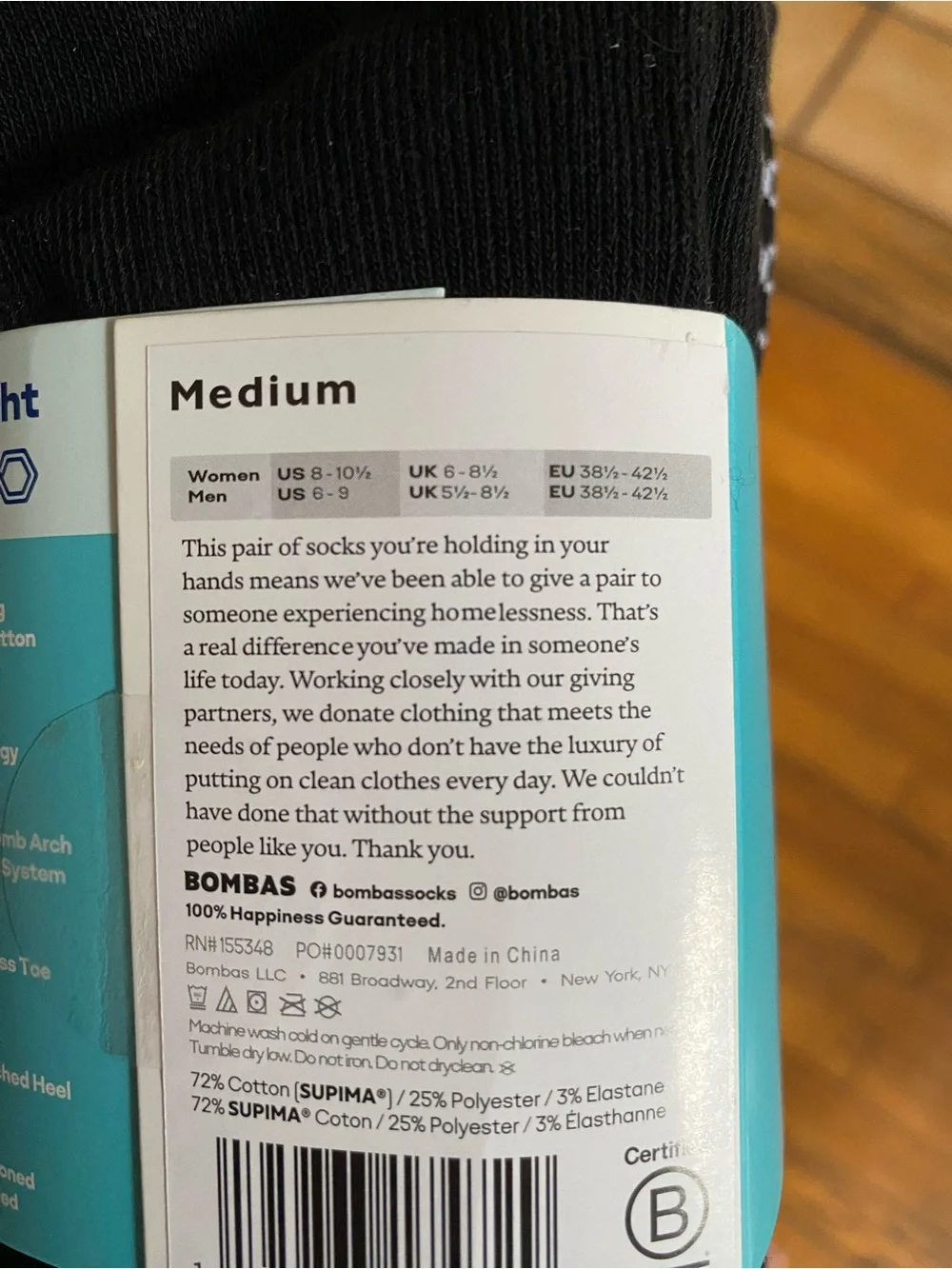 Bombas Black Half-Calf Socks 4-Pack